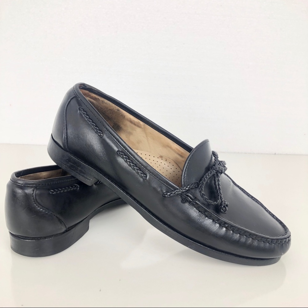 Allen Edmonds Black Leather Colebrook Loafers 10.5
